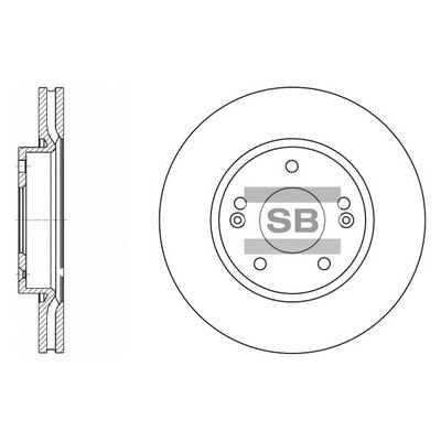 Тормозной диск SANGSIN SD1036