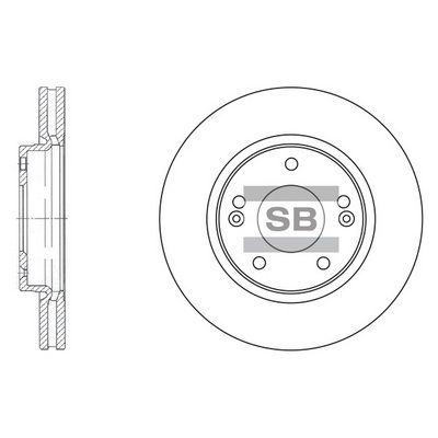 Тормозной диск SANGSIN SD1040