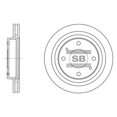 Тормозной диск SANGSIN SD1045
