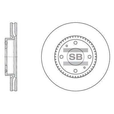 Тормозной диск SANGSIN SD1046