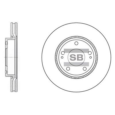 Тормозной диск SANGSIN SD1048