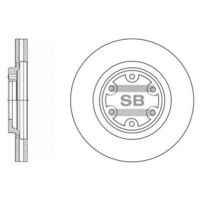 Тормозной диск SANGSIN SD1049