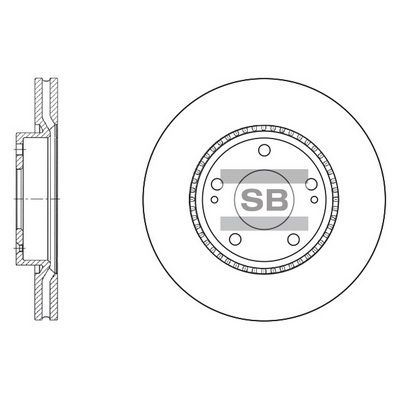 Тормозной диск SANGSIN SD1051