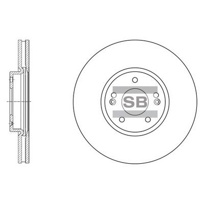 Тормозной диск SANGSIN SD1053
