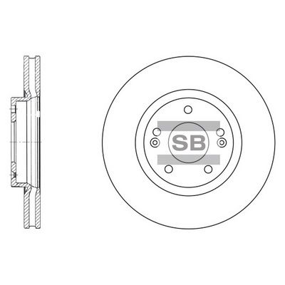 Тормозной диск SANGSIN SD1055