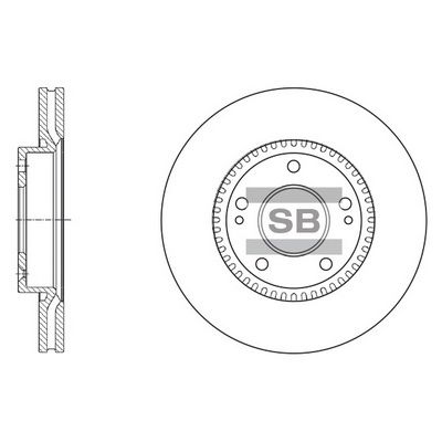 Тормозной диск SANGSIN SD1056