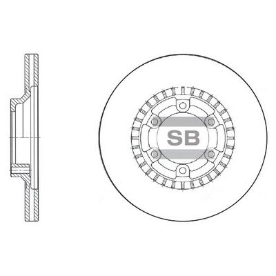 Тормозной диск SANGSIN SD1059
