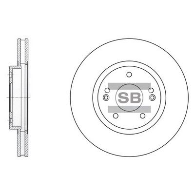 Тормозной диск SANGSIN SD1060