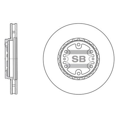 Тормозной диск SANGSIN SD1061