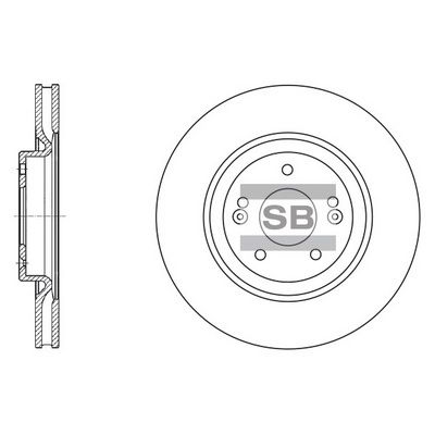 Тормозной диск SANGSIN SD1070