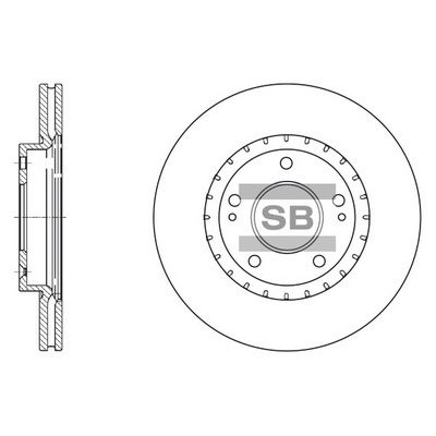 Тормозной диск SANGSIN SD1071
