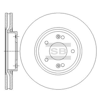 Тормозной диск SANGSIN SD1086