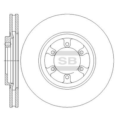 Тормозной диск SANGSIN SD1088