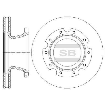 Тормозной диск SANGSIN SD1104