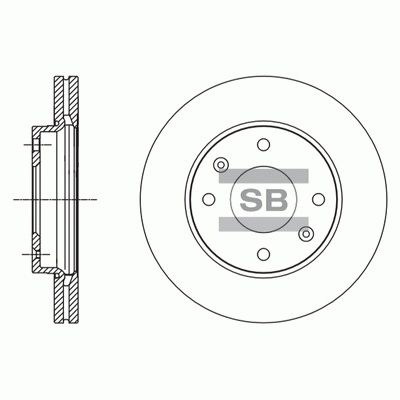 Тормозной диск SANGSIN SD1113