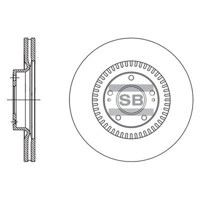 Тормозной диск SANGSIN SD1116