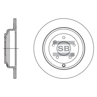 Тормозной диск SANGSIN SD1125