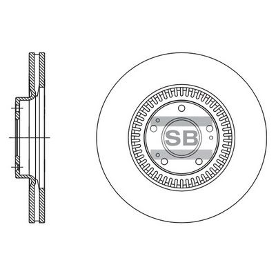 Тормозной диск SANGSIN SD1127