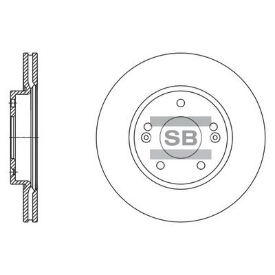 Тормозной диск SANGSIN SD1135