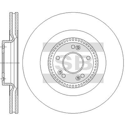 Тормозной диск SANGSIN SD1168