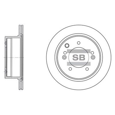 Тормозной диск SANGSIN SD2013