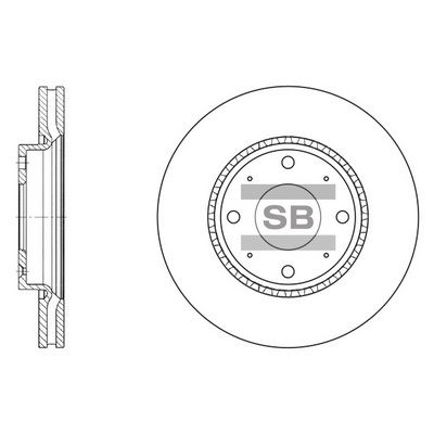 Тормозной диск SANGSIN SD2029