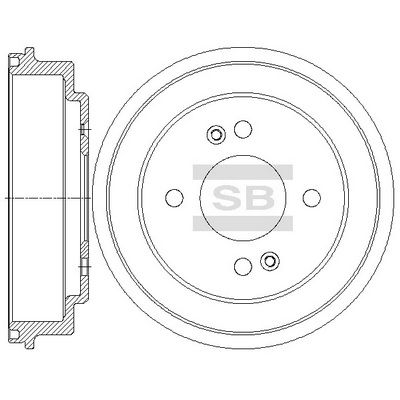 Тормозной барабан SANGSIN SD2048