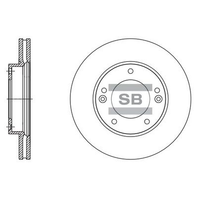 Тормозной диск SANGSIN SD2067