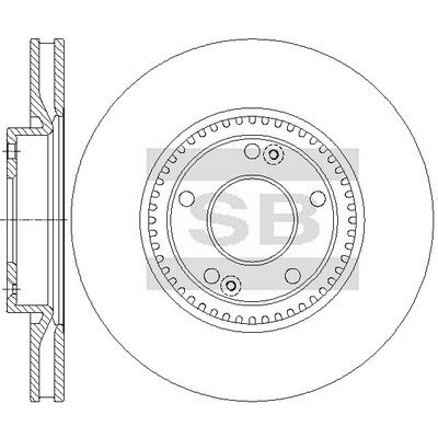 Тормозной диск SANGSIN SD2080