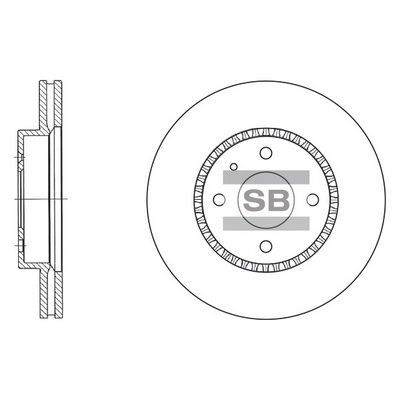Тормозной диск SANGSIN SD3005