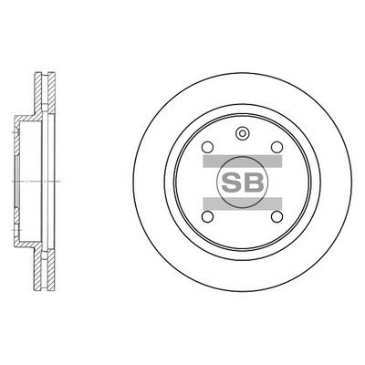 Тормозной диск SANGSIN SD3009