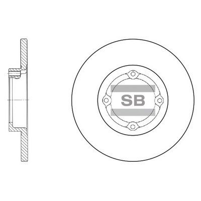 Тормозной диск SANGSIN SD3010