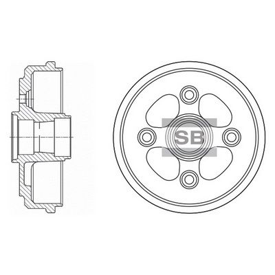 Тормозной барабан SANGSIN SD3011
