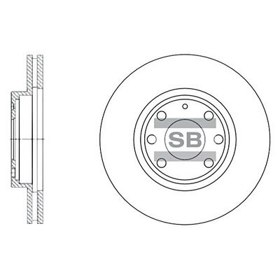Тормозной диск SANGSIN SD3012