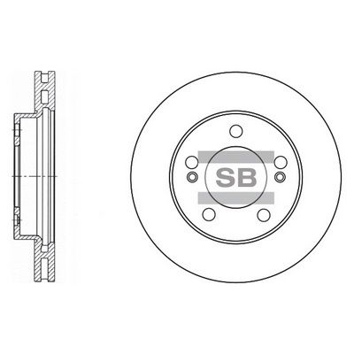 Тормозной диск SANGSIN SD3024