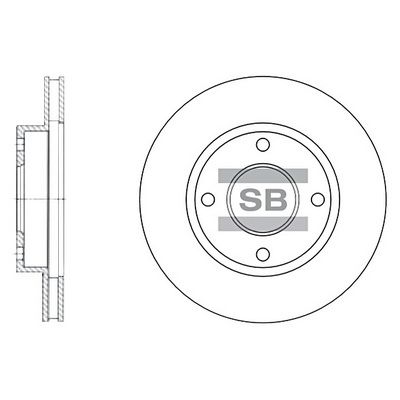 Тормозной диск SANGSIN SD3027