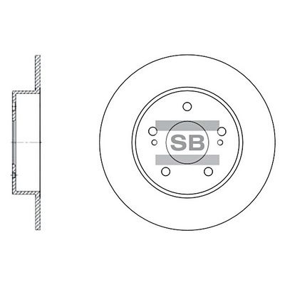 Тормозной диск SANGSIN SD3028
