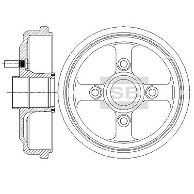 Тормозной барабан SANGSIN SD3046