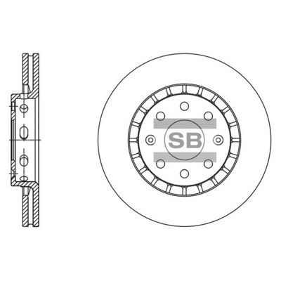 Тормозной диск SANGSIN SD3056