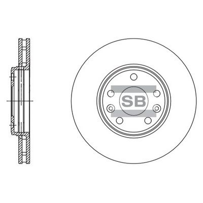 Тормозной диск SANGSIN SD3057