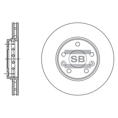 Тормозной диск SANGSIN SD3060