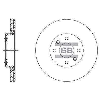 Тормозной диск SANGSIN SD3061