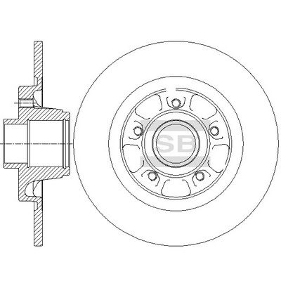 Тормозной диск SANGSIN SD3063