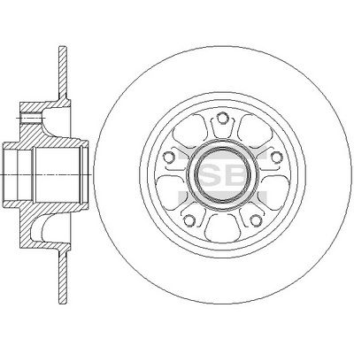 Тормозной диск SANGSIN SD3070