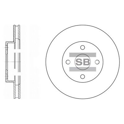 Тормозной диск SANGSIN SD4008