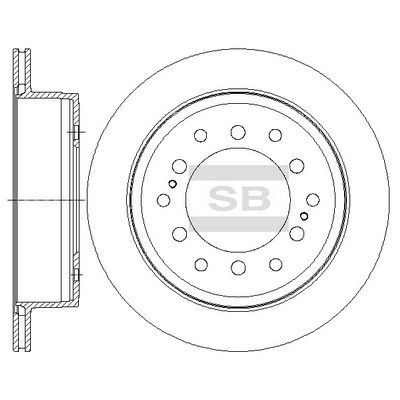 Тормозной диск SANGSIN SD4027