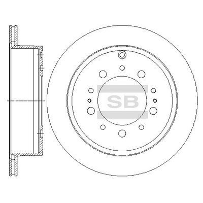 Тормозной диск SANGSIN SD4032