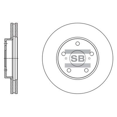 Тормозной диск SANGSIN SD4078