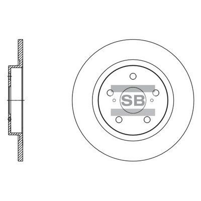 Тормозной диск SANGSIN SD4084