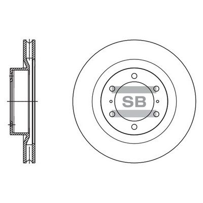 Тормозной диск SANGSIN SD4090